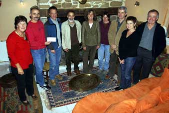 Remise de ch&egrave;que &agrave; l'Asso des Riverains